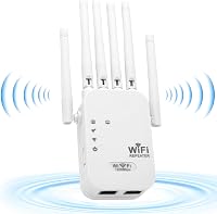 E-SHIDAI 1200Mbps Dual Band WiFi Erősítő 5GHz 2.4GHz 6 Antennával 1