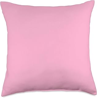 Soft Delicate Pastel Powder Pink Throw Pillow
