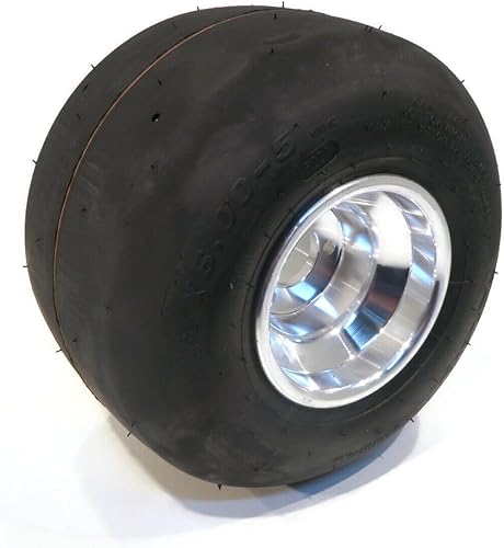 The ROP Shop  Neumático Slick de carreras sin cámara 11x6.00-5 con rueda de aluminio para bicicleta Drift Trike