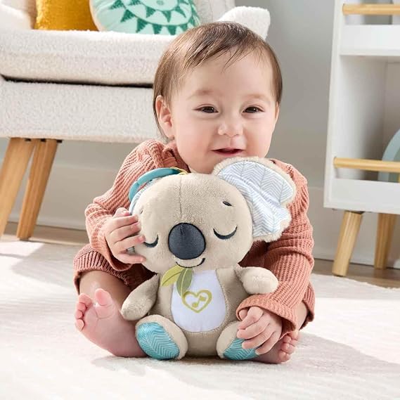 Fisher-Price Portable Sleep Helper Koala sound machine is soft and portable, JBD65, which products white noise and music sound for news