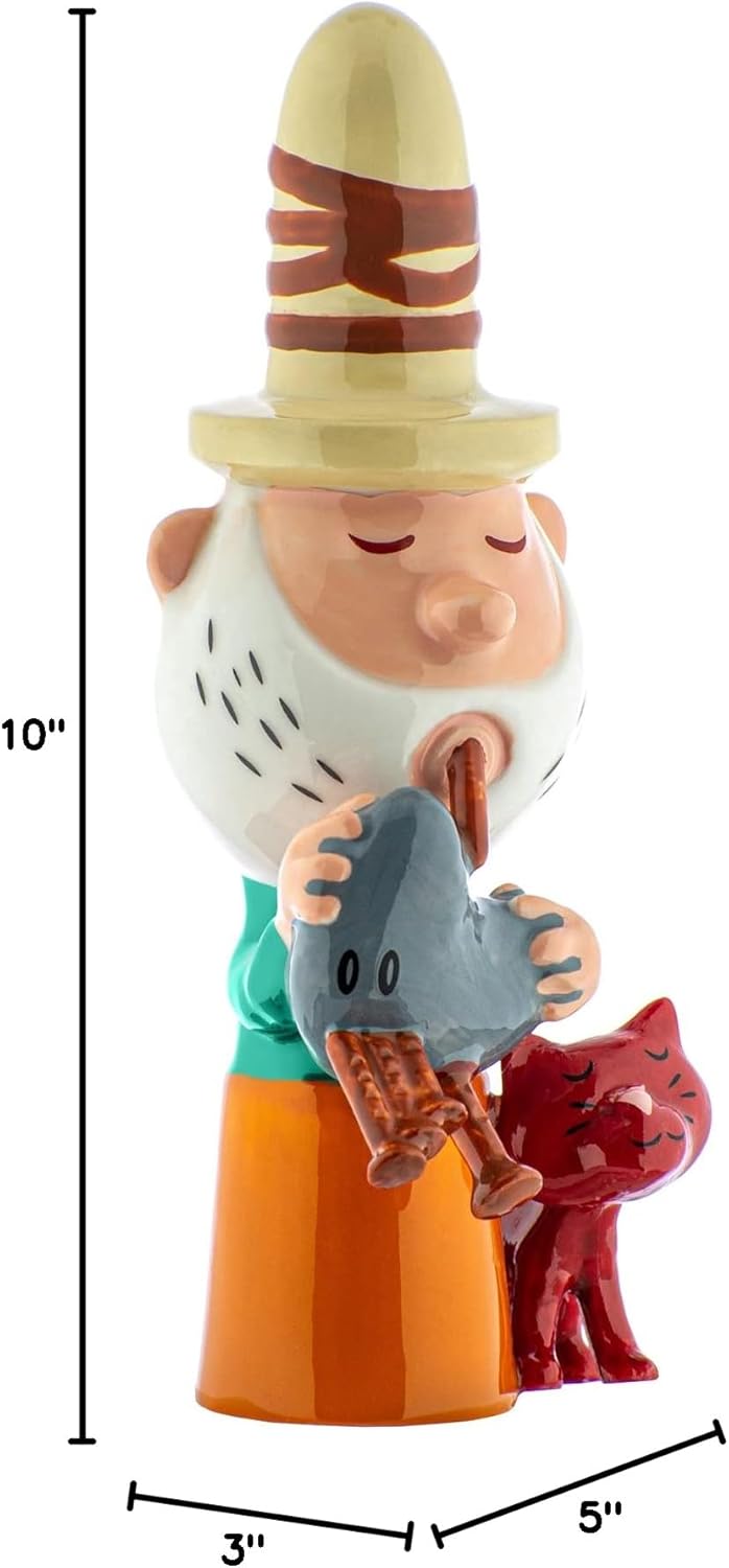 Alessi AGJ01 10 Eolo Figurine in Porcelain. Hand-Decorated. 3 inch.