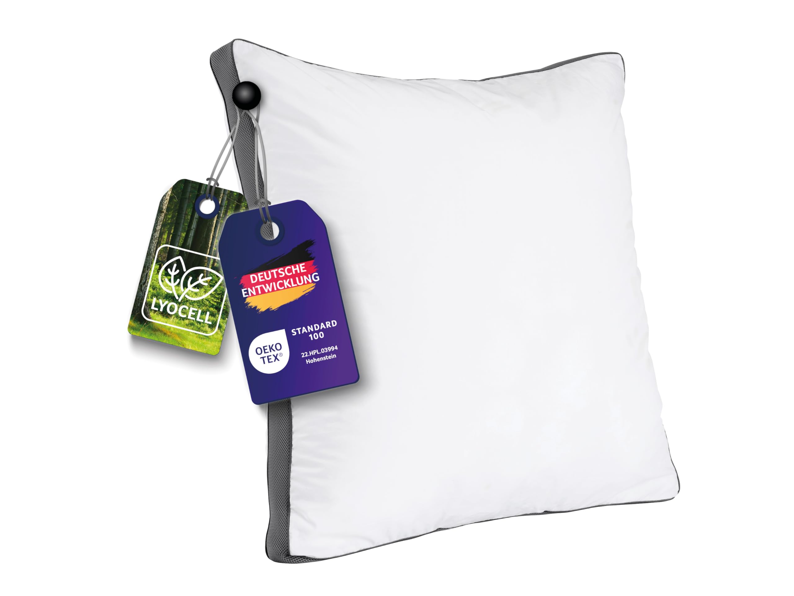 Traumnacht SleepGuard Almohada 80 x 80 cm, Transpirable, Suave, Lavable