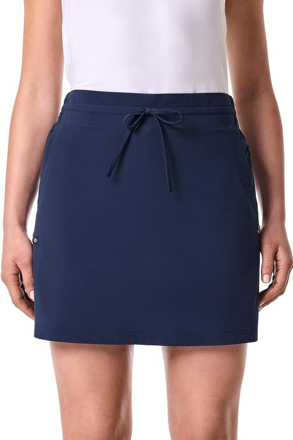 Travel Skort with Built-in Shorts & Drawstring - UPF 50+ Sun Protection - Mendocino