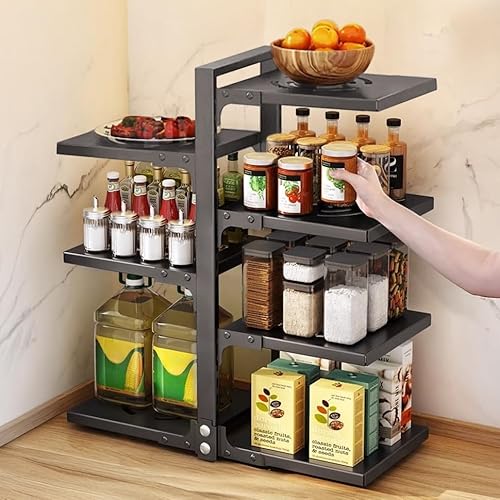 devesanter Pot Organizers 7 Tier Snap-on and Adjustable Heavy Duty Pan Organizer for Cabinet Multiple Use Modes Pot Pan for Kitchen Counter and Cabinet - Image 3
