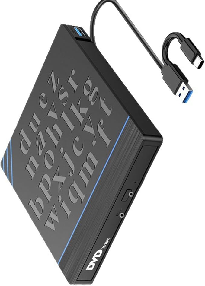 Unidad óptica externa USB tipo C de alta velocidad miniatura 5
