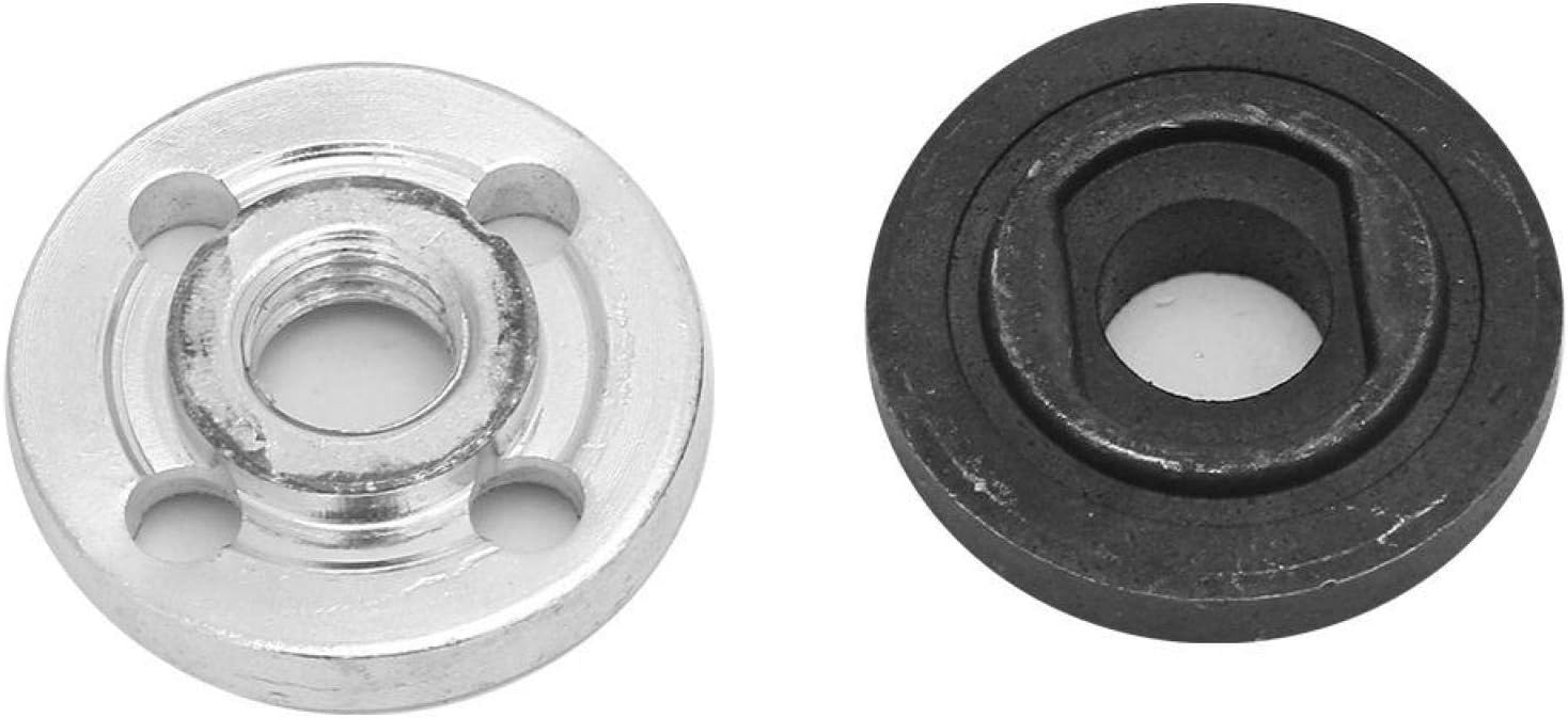 Angle Grinder Flange, Inner Outer Lock Nuts, Angle Grinder Flange Nut, 1 Pair Electrical Angle Grinder Replacement Fitting Part Inner Outer Flange Set (fit for Hitachi)