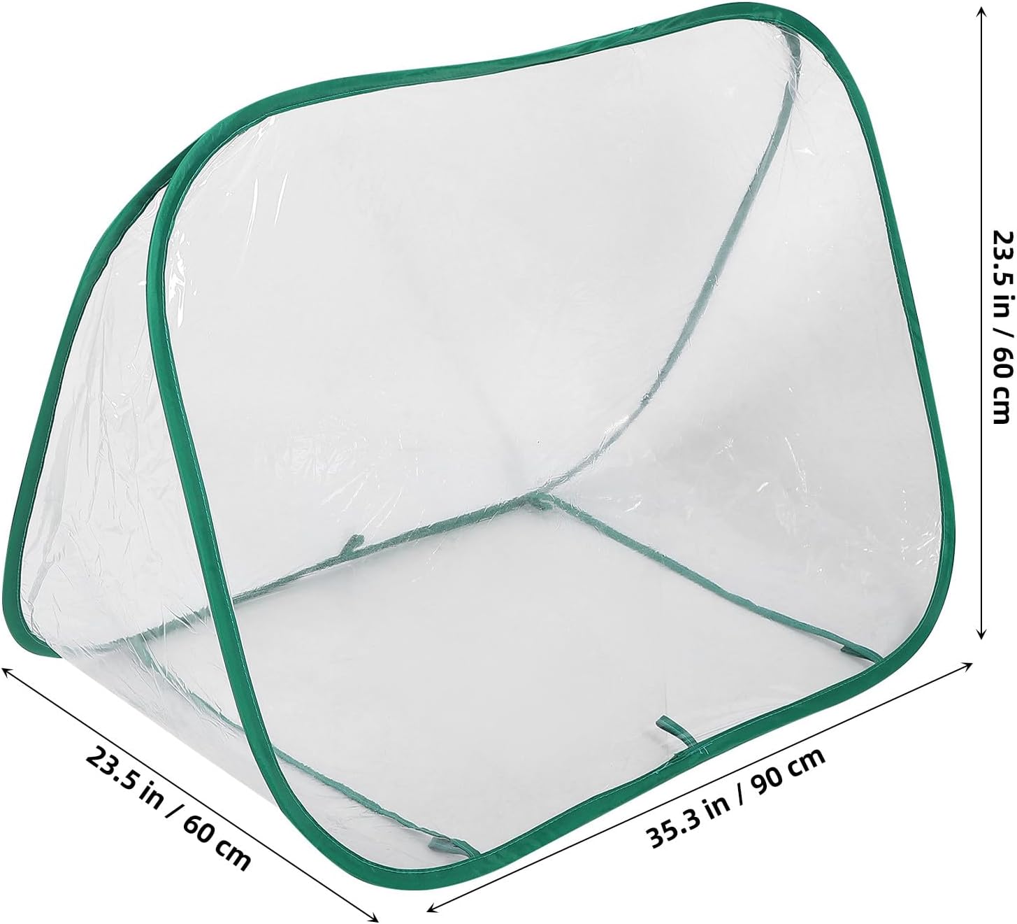 Angoily Foldable Mini Greenhouse Portable Plant Shelter with PVC Cover Compact Small Plant Enclosure for Indoor Outdoor Garden for Succulents and Seedlings