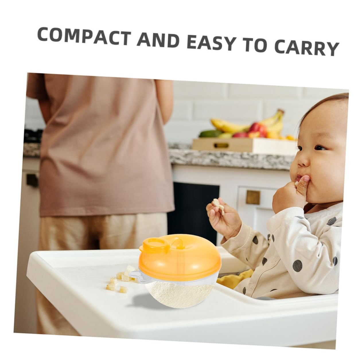 Milisten 4Pcs Portable Formula Dispenser with Three Compartments for Milk Powder Snacks Travel Essentials for Boy Girl and Easy to Clean Durable Design