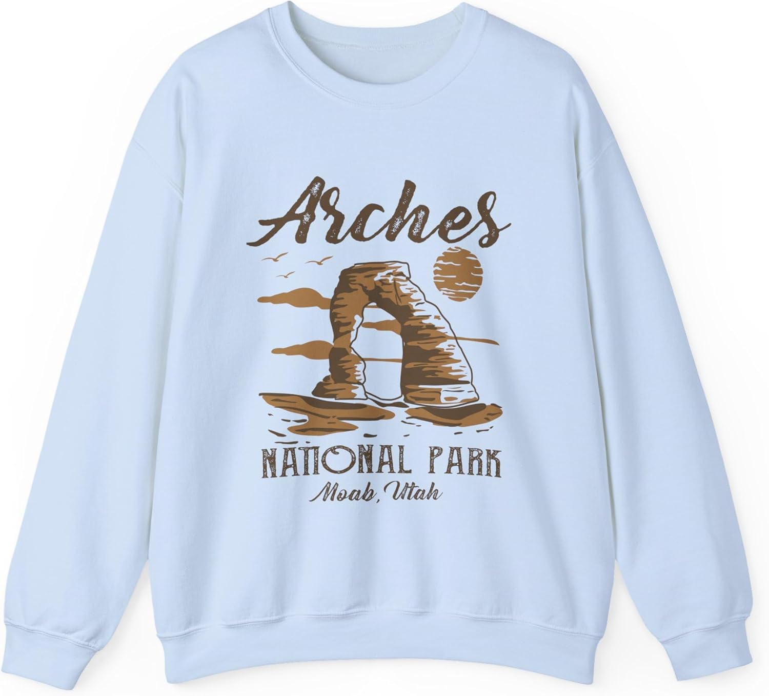 Vintage Arches National Park Mountain Moab Utah Sweatshirt - NPT053ALL