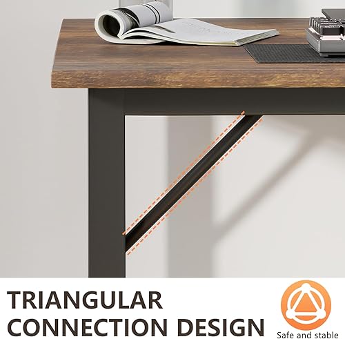 Vista 67 de BestOffice Escritorio para computadora, escritorio de oficina en casa, estilo moderno y simple para oficina en casa, estudio y escritura