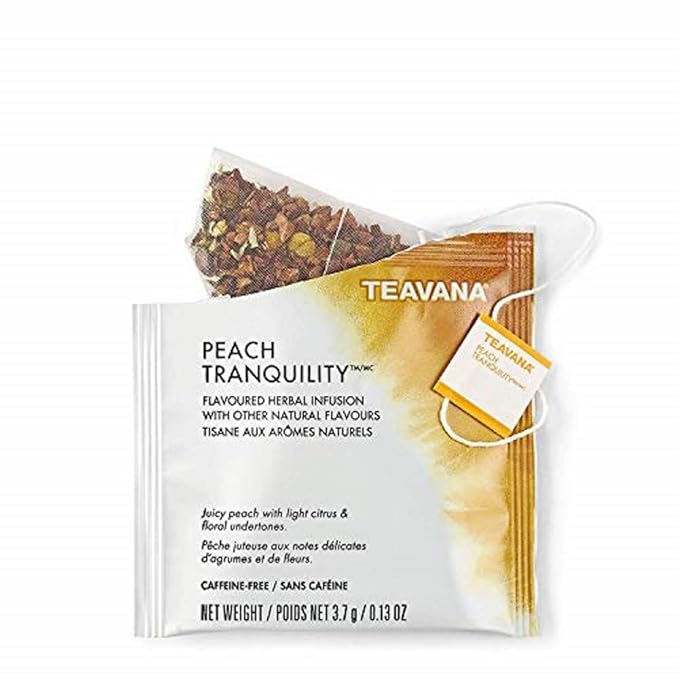 Starbucks Teavana Tea Sachets (Peach Tranquility, Pack of 24 Sachets) Grocery