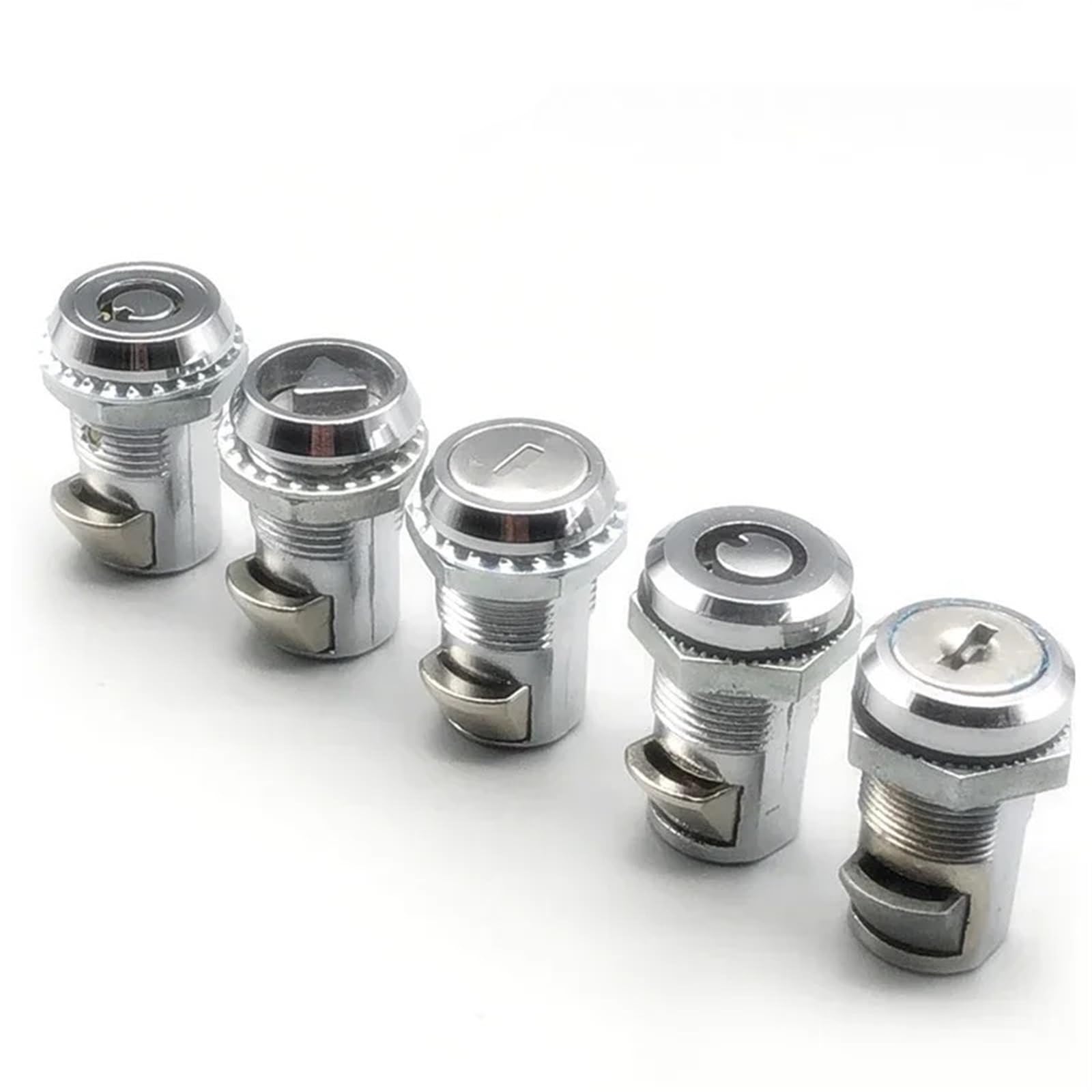 Distribution Box Cabinet Door Switch Telescopic Rotary Latch Triangular Cylindrical Lock MA097 1Pcs(D)