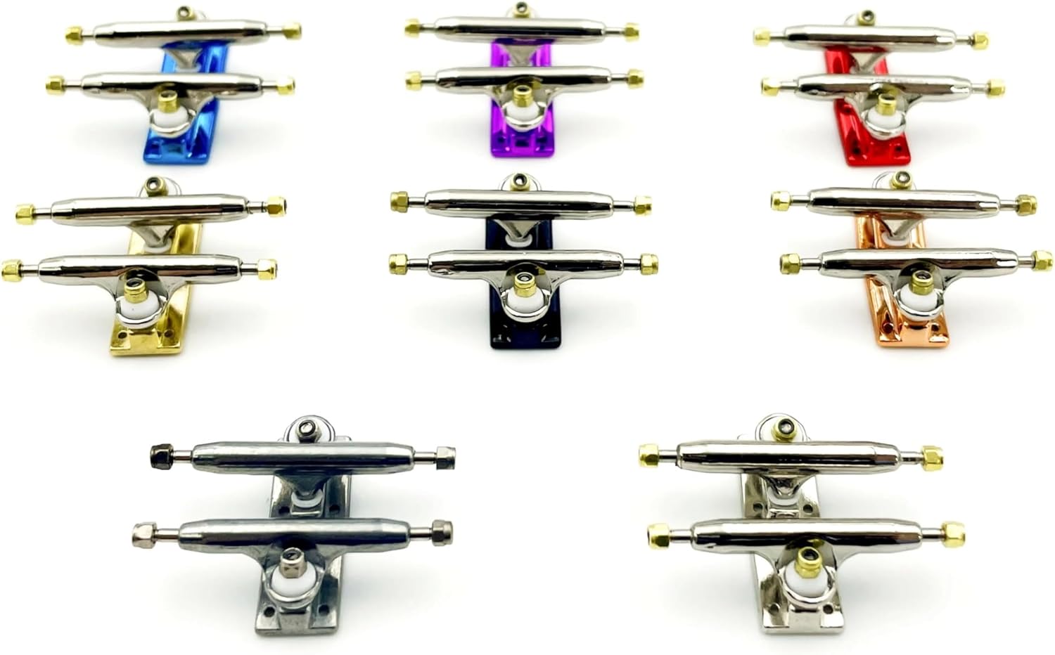 Fingerboard Trucks 1 Piece Set of 29mm 32mm V3 Fingerboard Brackets, Suitable for Professional Skateboards for Skateboard Wooden Deck Parts(32mm Polished)