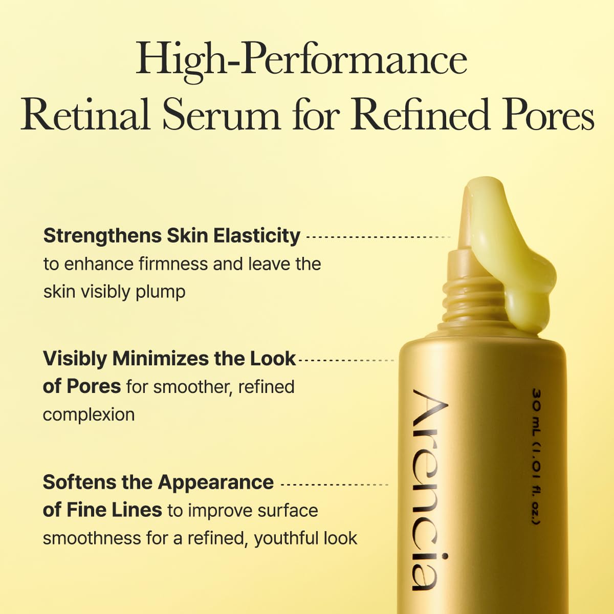 Arencia Retinal Booster Shot Serum, Firming Advanced Night Serum with Caffeine and Ectoin for Mature Skin, Pore Minimizing, WFine Lines & Wrinkles, Korean Skincare 30ml/1.01 fl.oz - Image 4