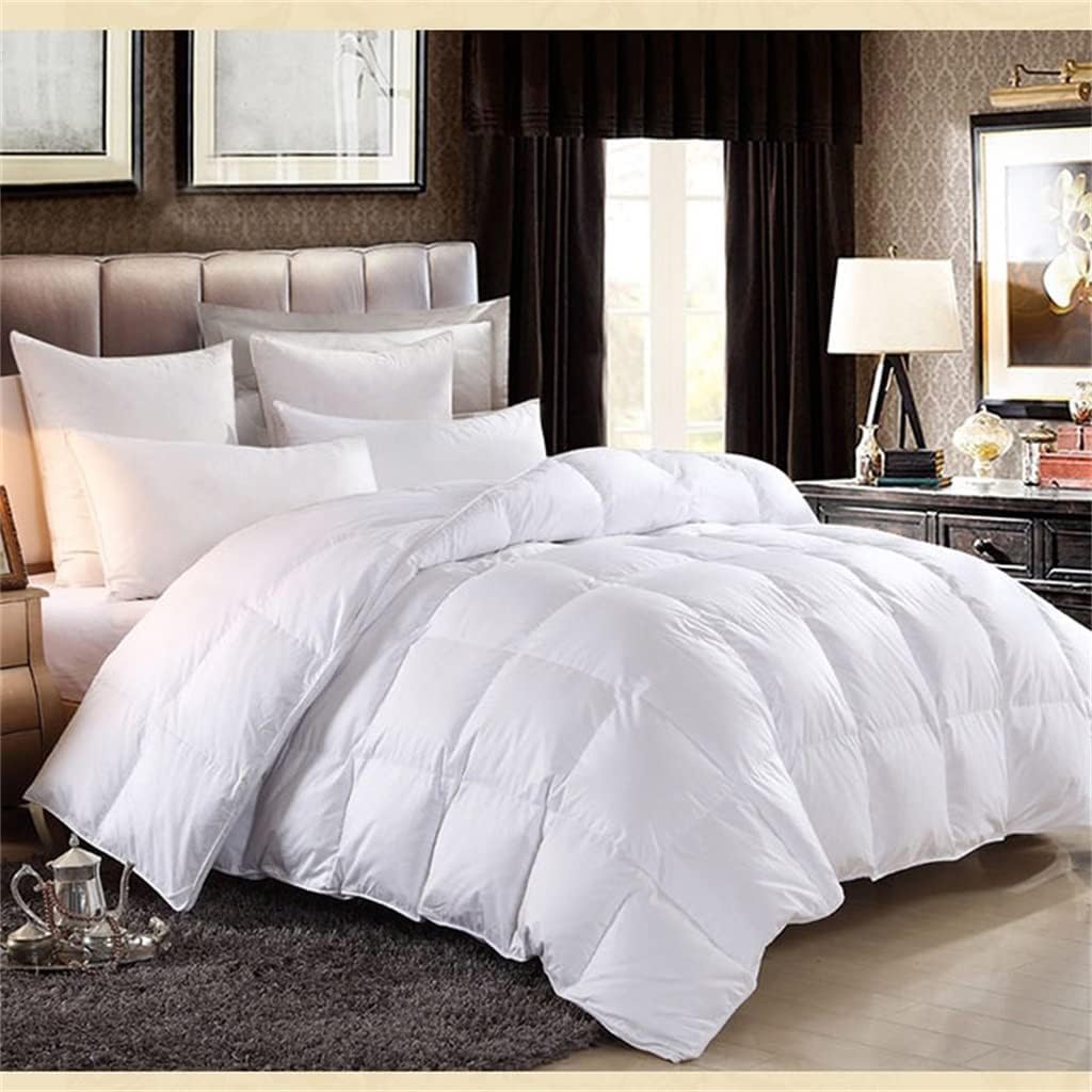 White Goose Down Filler/Filling Queen Size Cotton Thickening and Warming Four Seasons Comforter