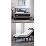 LUCID 14 Inch King Mattress L600 Adjustable Bed Base – Medium Gel Memory Foam Mattress – Bamboo Charcoal – CertiPUR Certified – Easy Assembly