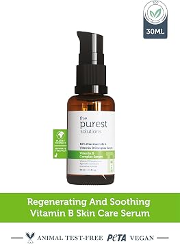The Purest Solutions, Barrier Strengthening and Soothing Vitamin B Skin Care Serum 30 ml (10% Niacinamide + Provitamin B5)