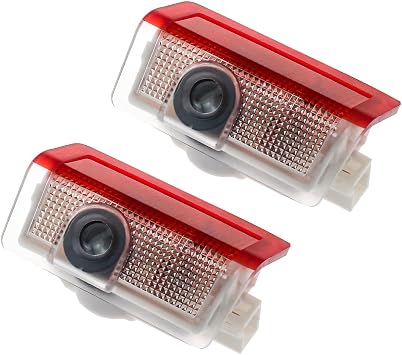 Car Door Projector Lights, HD LED Original Logo Light, Car Welcome LED Light Logo for Merced-es-B-enz A/B/C/E/M/ML/G/GL/GLA/GLE/GLS Series 2Pcs