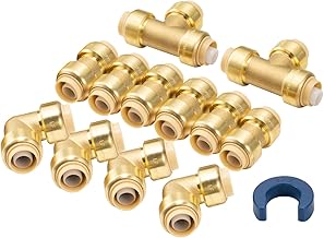 PEX 1/2 in Brass Fitting Set