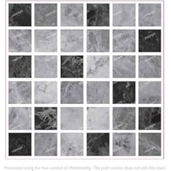 Mosaico Vinilico Autoadhesivo Paquete de 20 pegatinas de azulejos de mosaico grises tradicionales y modernas, decoración de habitación, baño, salpicaduras, cocina, estilo marroquí, funda de vinilo autoadhesiva, color negro oscuro