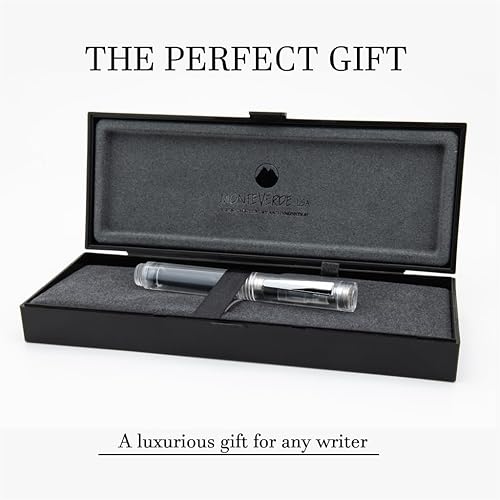Miniatura 5 de MONTEVERDE USA MVP - Pluma estilográfica, cartucho, cuentagotas (diamante transparente), punta fina, exquisito bolígrafo de lujo para hombres y