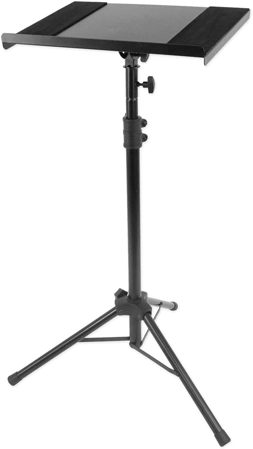 RockvilIe RLS67 Laptop/Tablet/lPad Stand w/Dual Trays for Church Sermon Speeches