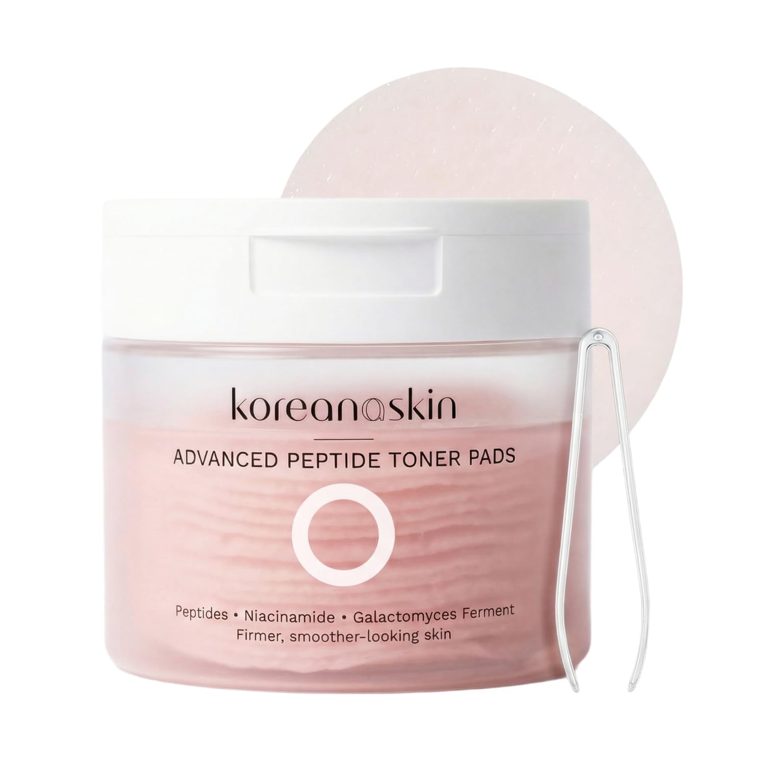 Advanced Peptide Toner Pads for Face - Korean Skin Care with Niacinamide & Galactomyces Ferment - Daily Hydrating Facial Treatment for Firmness & Elasticity - 60 Daily Prep Sheets