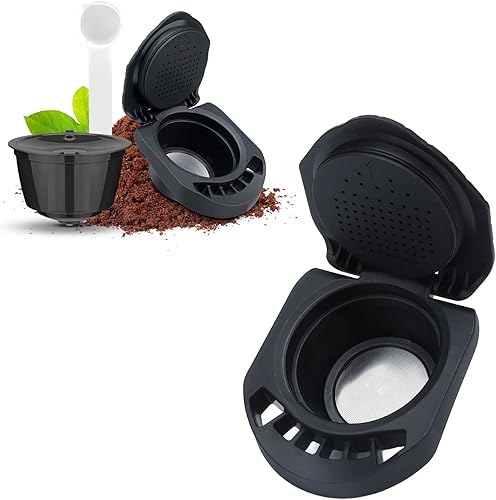 Cápsula de café, accesorio reutilizable negro de la máquina de café de la taza del filtro de la c