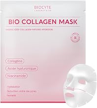BIOCYTE Bio Collagen Mask - K-Beauty Hydrogel Face Mask – Collagen Mask Second Skin Effect, Intense Hydration +127% in 4h, Hyaluronic Acid, Reduced Pores - 1 Mask