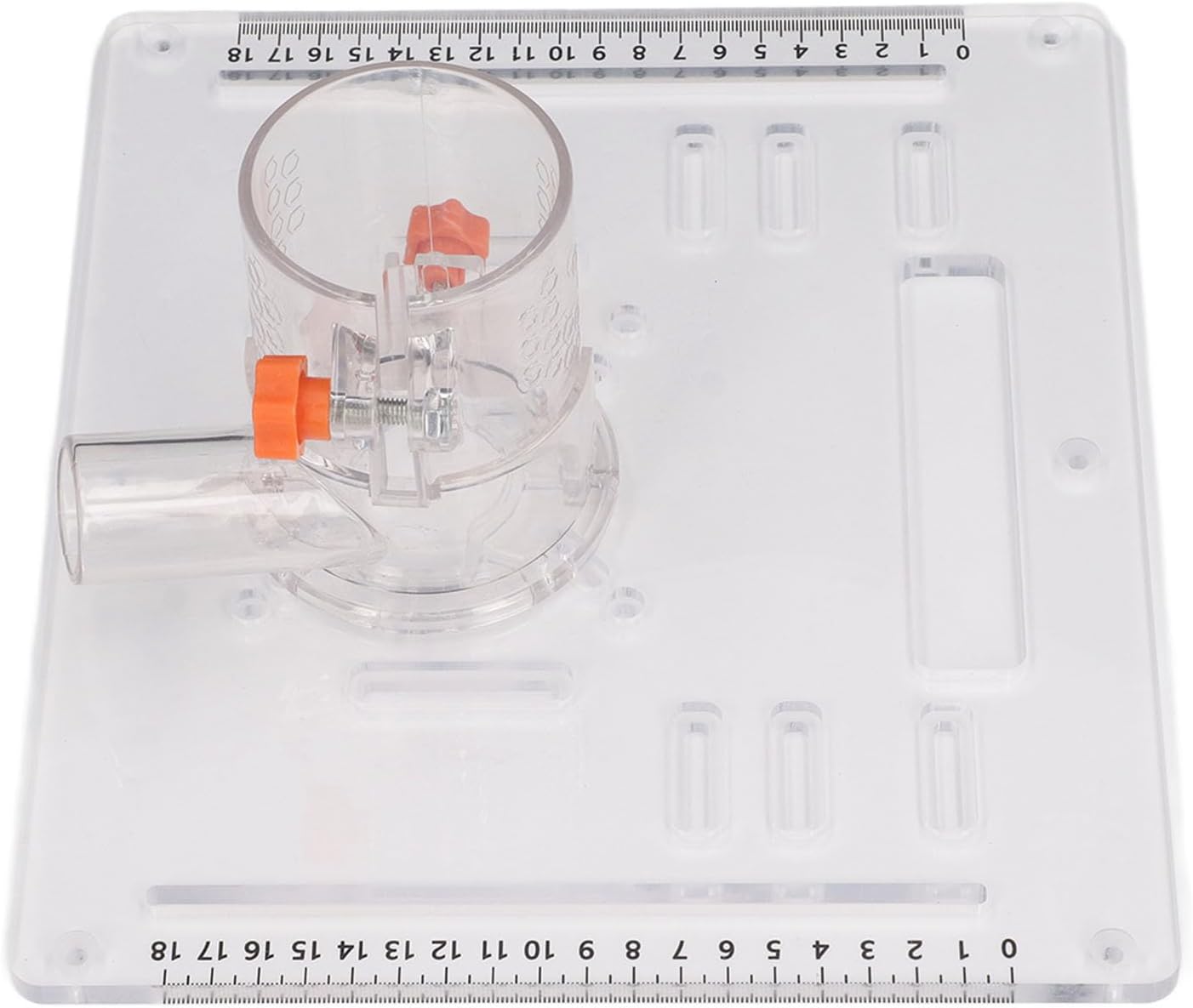 WALFRONT Woodworking Router Table Insert Plate, Acrylic Based Adjustable Cutting Tool with Clear View, Suitable for 4 Inch Cutters for Woodworkers