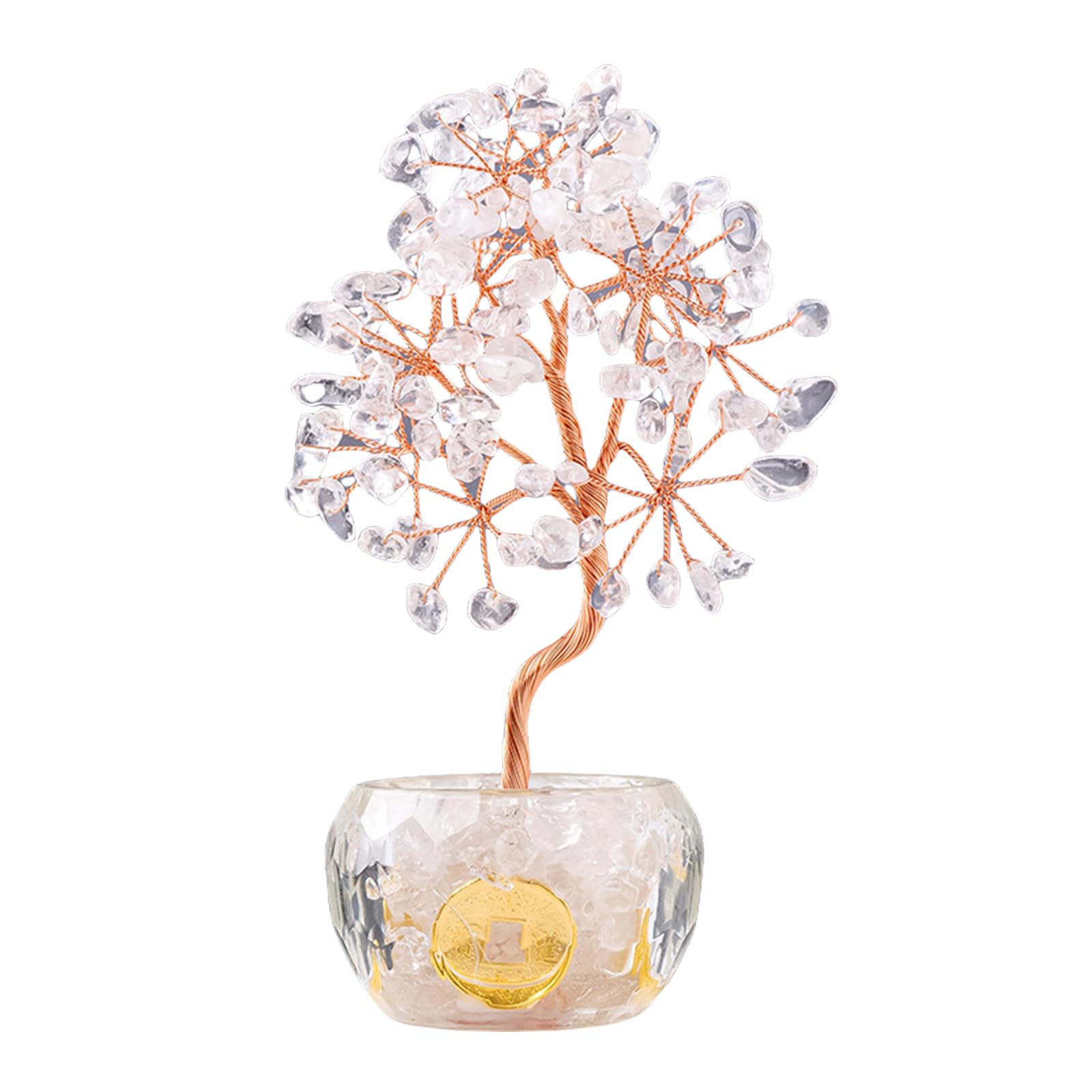 Arbre en pot de cristal pour attirer la prospérité au bureau