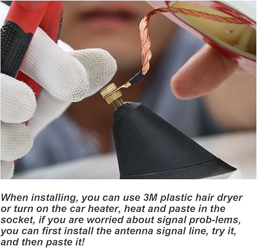 Miniatura 10 de Cubierta de antena de aleta de tiburón para automóvil, antena de techo superior automotriz, base de señal de radio AM/FM, cubierta en forma de aleta