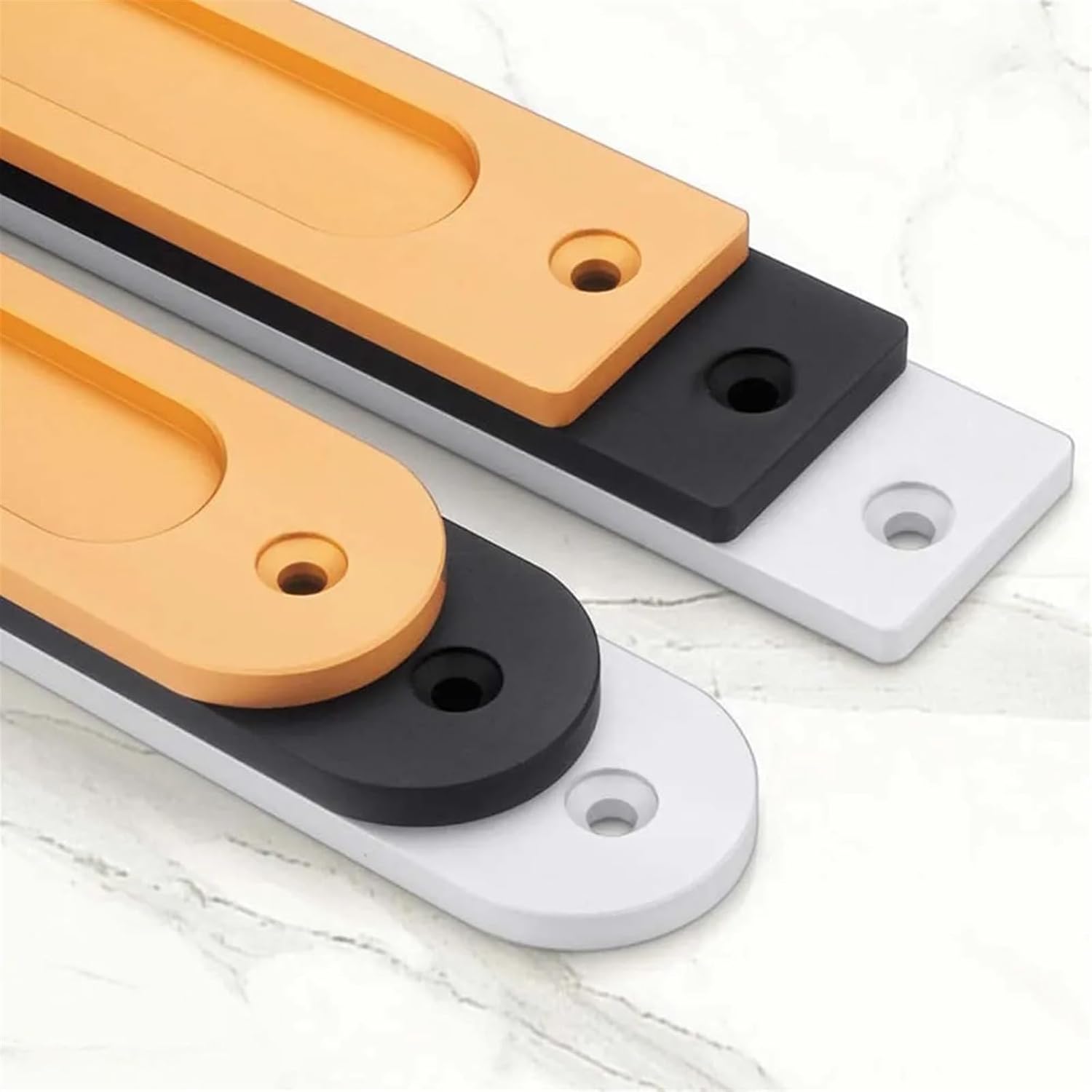 Cabinet Handles Aluminum Drawer Knobs Balcony Glass Door Kitchen Sliding Door Handle Furniture Pulls Hardware 1Pcs (Color : 01Gold-Square-180mm)