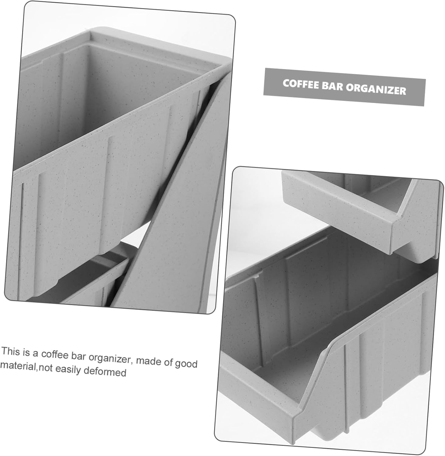 COLLBATH Coffee Stand Station Organizer Multi-functional Storage Rack for Sauces Seasonings Tea Bags More Coffee Shops Catering Stylish Countertop Bar Organizer