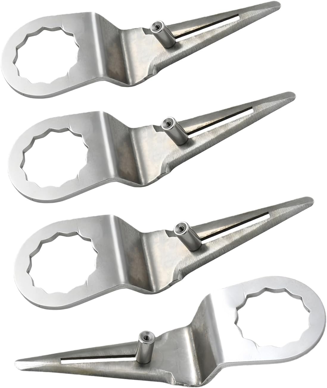 Pneumatic Air Windshield Remover Cutter Blades Z-Bend With Adjustable Depth Stop For Car Doors Window Seal Cutter Replacement Parts 57mm 2.24" 4PK