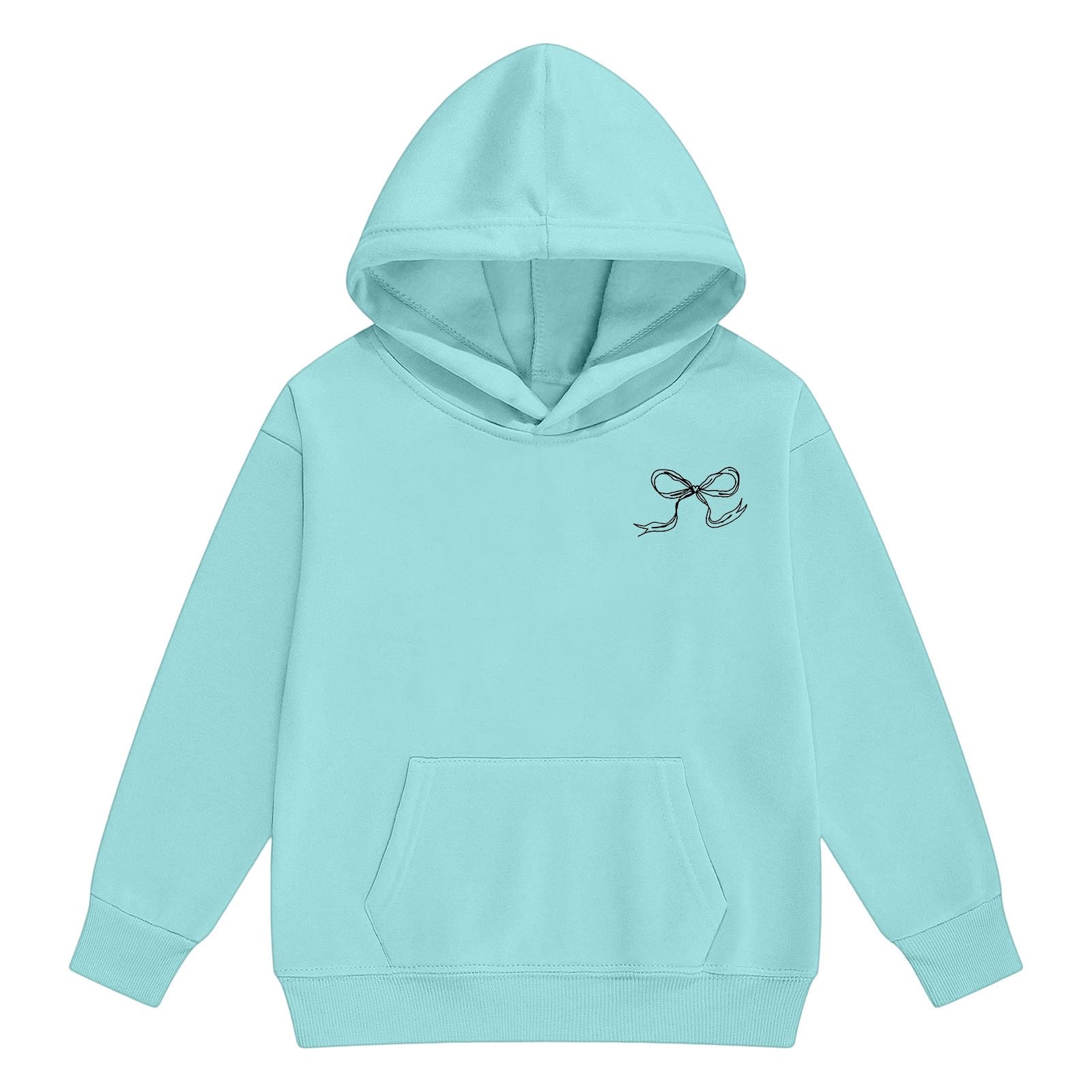 Tenue Fille, Décontractée 2 Pièces Pour Filles, Sweat À Capuche Et Pantalon Imprimés Lettres, Confortable Au Quotidien, Mode Avec Bas, Style Urbain Pour Tout-pe, Grande Taille Disponible