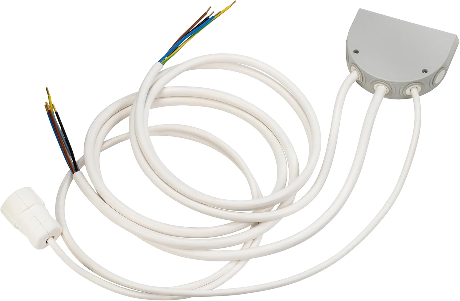 BACHMANN Cooker Distributor Kitchen Connection Box VDE Approved with 2 m Hob Connection Box, 10 m Hob and 10 m Oven 923.002