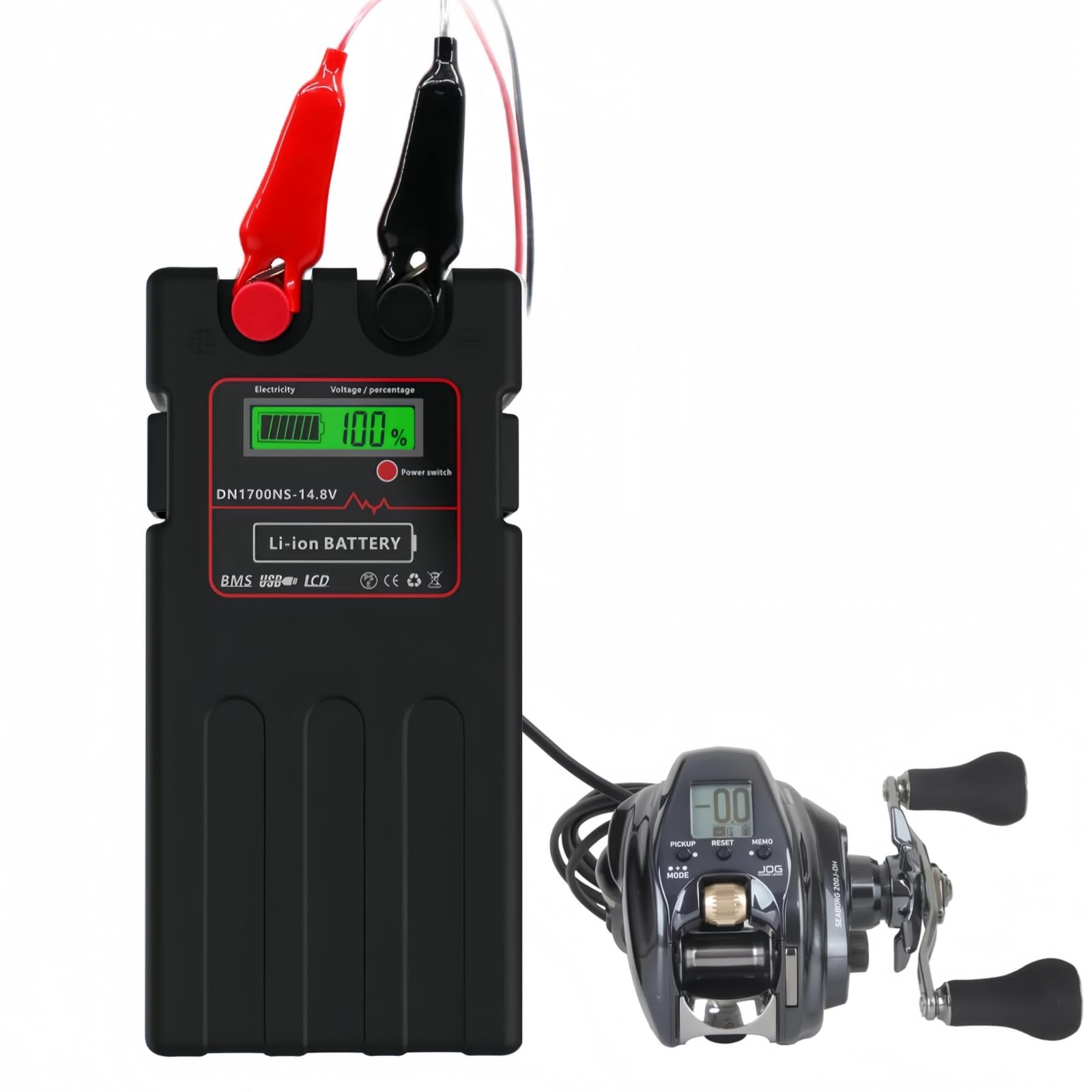 Velycein 14000mAh 14.8V Lithium Battery,Suitable for Ocean Fishing Boats and Electric reels,for Daiwa Shimano Electric reels (14000MAh)