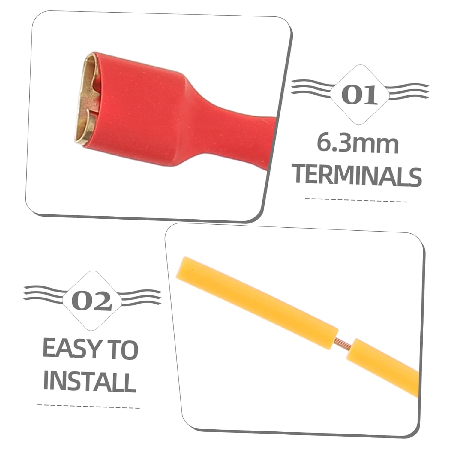 Lurrose 450pcs Speaker Wiring Adapter Speaker Cable Converter for Car Horns Compatible Vehicles Optimized Sound Quality Easy Installation