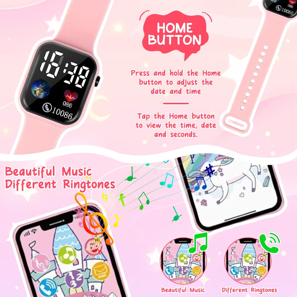 Weciau Play Purse for Little Girls Toddler Handbag with Pretend Makeup, Little Girls Purse with Accessories, Includes Handbag - Image 3
