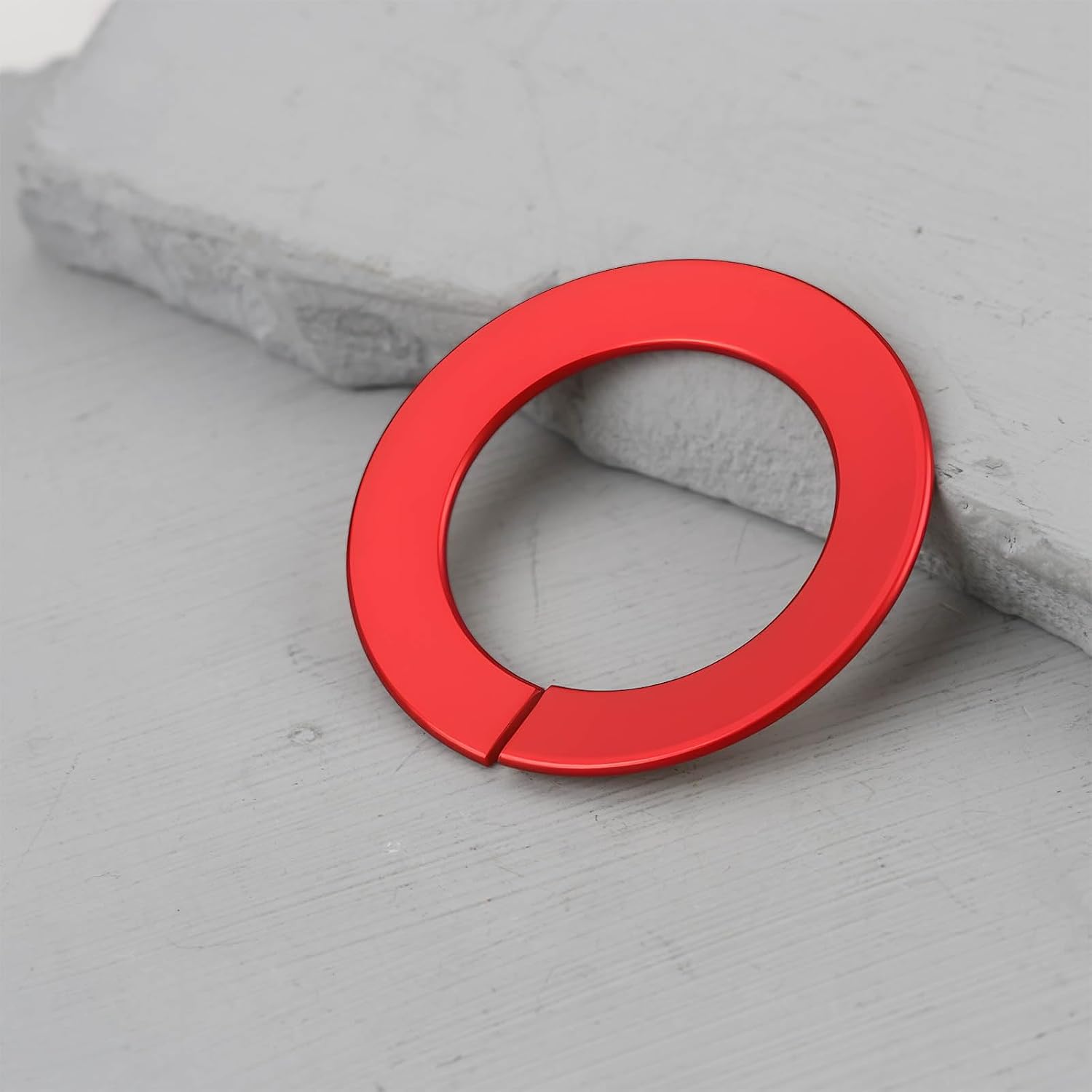 Engine Start Stop Button Trim Ring Aluminum Alloy Compatible with Infiniti Q50 Q60, Red