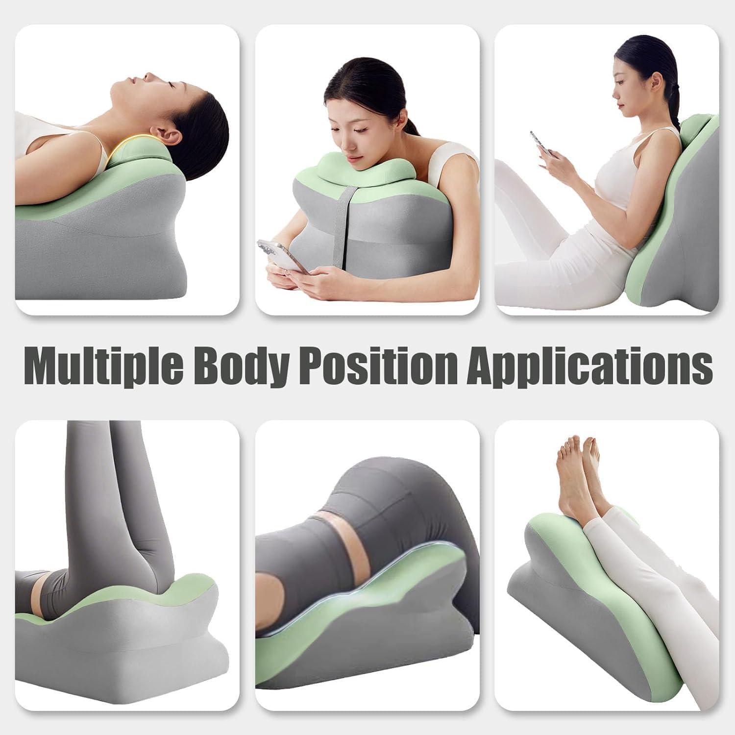 LI-GELISI Lying Down Pillow, Bedside Cushion, Prone Position Sleeping on the Stomach, Playing with Mobile Phones, Reading Books, Lying Down Pillow Cushion (Apple Green)
