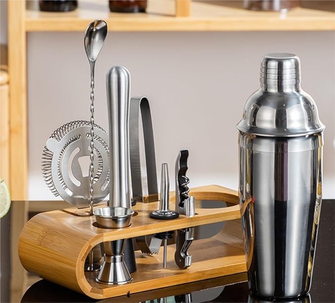 Kit Bartender 10 Piezas Coctelera Acero Inoxidable 550ml miniatura 5