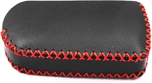 Miniatura 7 de WFMJ Cuero negro para Mazda 3 5 6 RX8 CX5 CX7 CX9 MX-5 Miata 3 4 botones Smart Remote Flip Key Fob Case Cover Chain (3 botones)