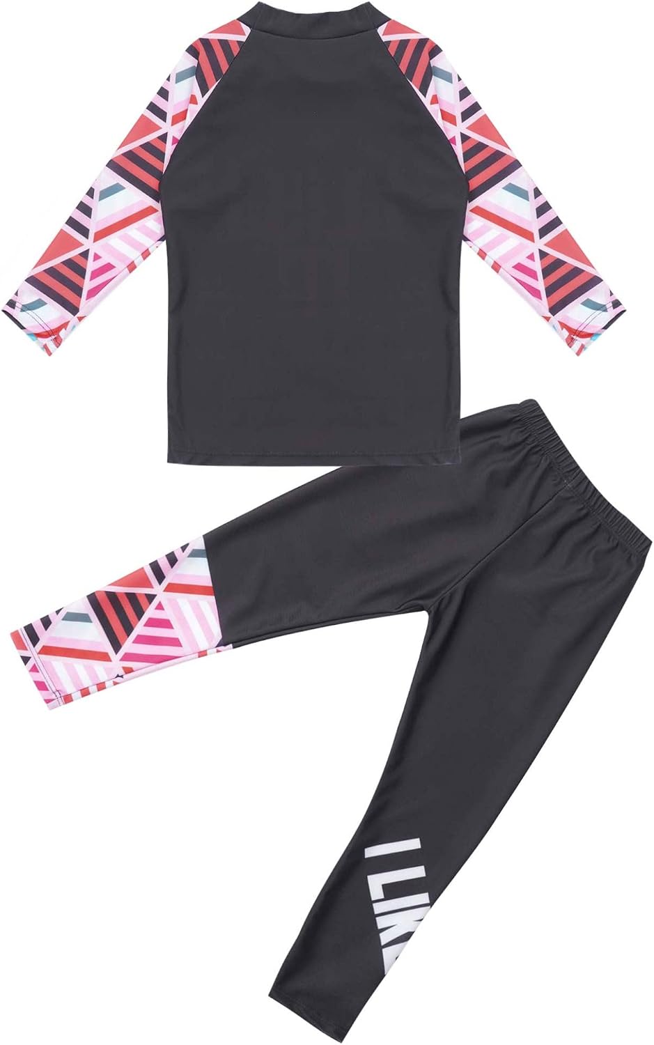 Kids Girls Boys Girls 2 Pieces Long Sleeve Rash Guard Set UPF 50+ UV Protection Surfing Swimsuits