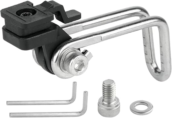 Bicycle Headlight Bracket Fork Mount Clamp Head Light Support Parts Lamp Stand Bike Flashlight Holder for Road Bikes, Cycling