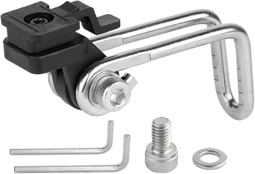 Bicycle Headlight Bracket Fork Mount Clamp Head Light Support Parts Lamp Stand Bike Flashlight Holder for Road Bikes, Cycling
