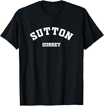 Sutton Surrey Gifts England Vintage Retro Souvenirs Students T-Shirt