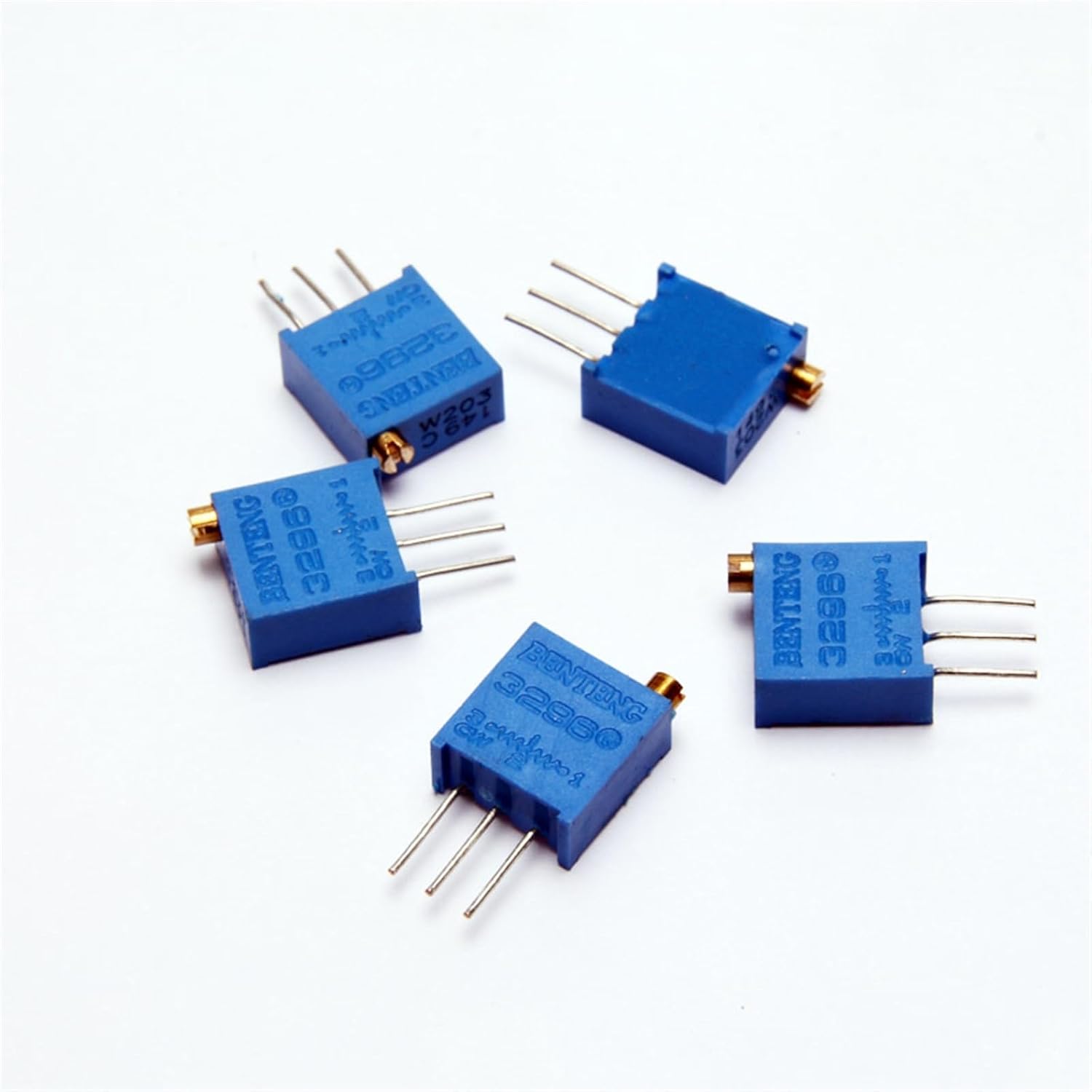 70PCS/Lot 3296W Multiturn Trimmer Potentiometer Kit High Precision 3296 Variable Resistor Via Registered Post