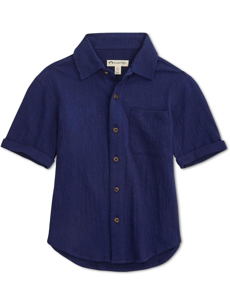 Navy Appaman Beach Shirt (Toddler/Little Kid/Big Kid)